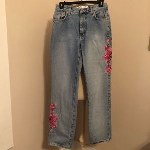 VINTAGE Express Hippie Embroidered Boho Jeans